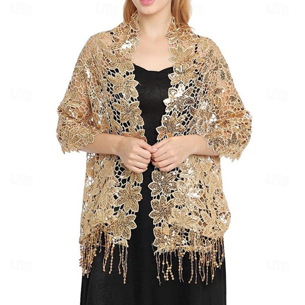 Dames Wikkel Elegante Zon Bescherming Mouwloos Kant Bruiloft Wikkels Met Effen Kleur Voor Bruiloft Zomer 2025 - $26.99 –P10