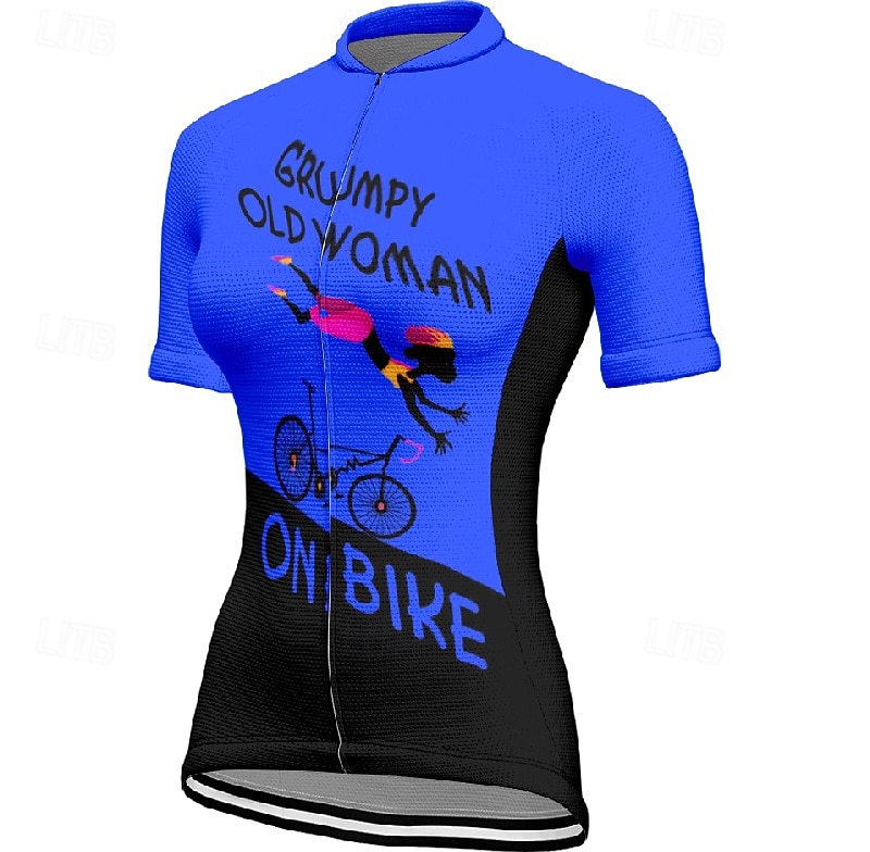 Damskie Koszulka rowerowa Graficzny Litery i cyfry Krótki rękaw Rower Tee Tshirt Dżersej z 3 tylnymi kieszeniami Kolarstwo górskie Szybkie wysychanie Anatomiczny kształt Odprowadzające wilgo 2026 - $23.99 –P6