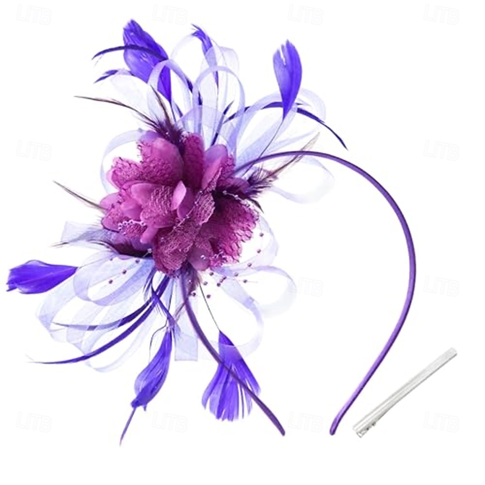 Elegante Derby Copricapo affascinante Gentildonna Costume Per donna Carnevale Feste Derby Ricevimento di matrimonio Adulti Fascinator Primavera & Estate del 2026 a $52.99 –P18