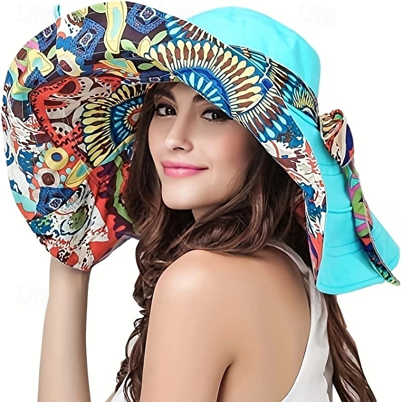 Chapeau de soleil d'été à large bord pour femme, protection UV, pour les vacances à la plage de 2025 ? $28.99 –P1