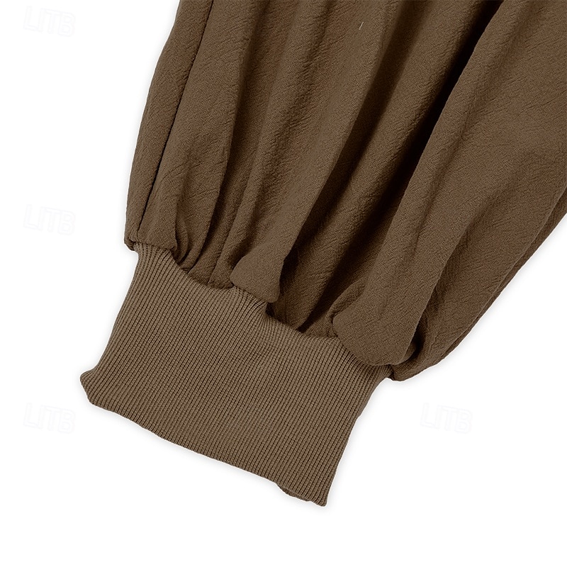 Per uomo Pantaloni di Lino Pantaloni Pantaloni Estivi Pantaloni Larghi Coulisse Elastico in vita Semplice Comodità Traspirante Lunghezza intera All'aperto Yoga Ferie Vacanza Moda Marrone del 2025 a $23.99 –P6