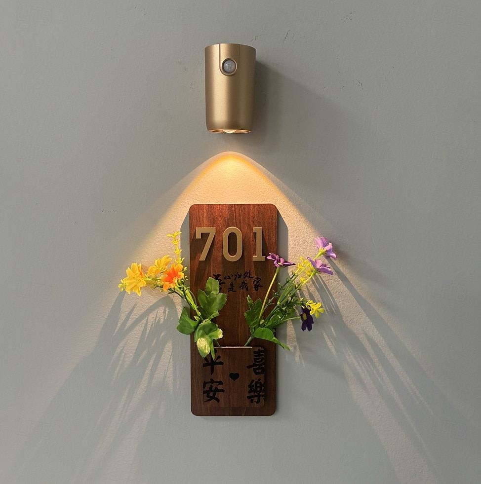 moderne enkle vegglamper led bevegelsessensor nattlys 3 farger dimbar usb oppladbar veggmaleri spotlight stue gang innflyttingsgave 1/2 stk 2025 - $25.99 –P5