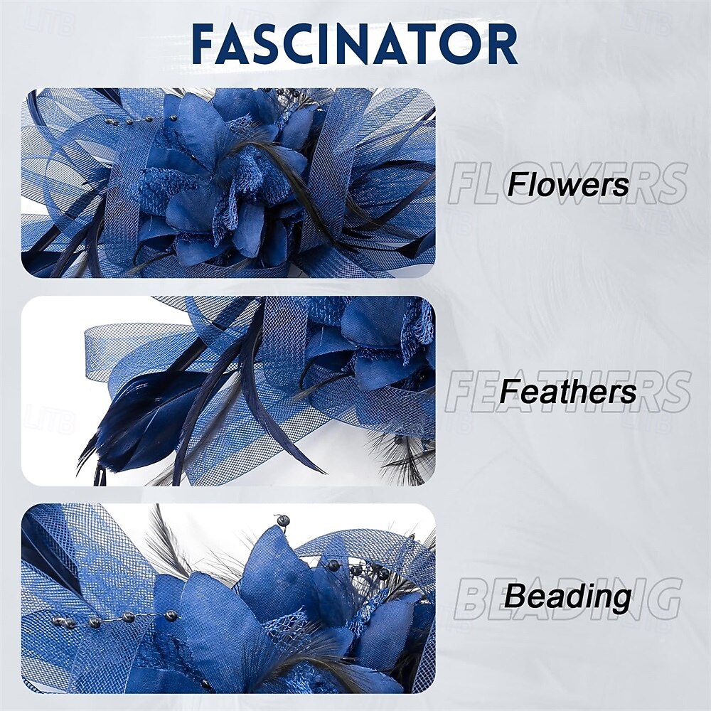 1950s Derby Fascinator Gentlewoman Women's Carnival Party Derby Ascot Adults' Fascinator Spring & Summer 2026 - $51.99 –P3