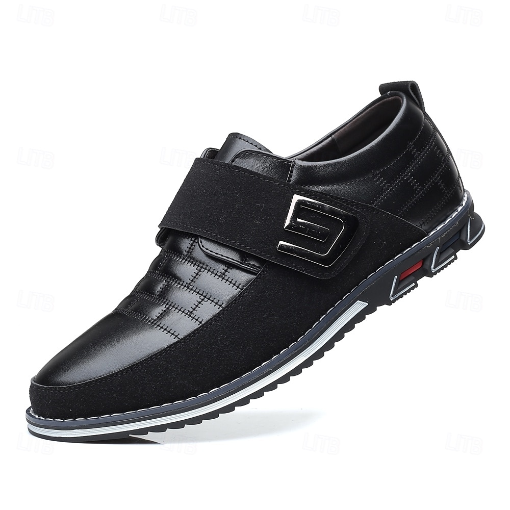 bruna slip-on sneakers för män med kardborreband – trendiga skor för vardagskläder och aktiv livsstil 2025 - $42.99 –P3