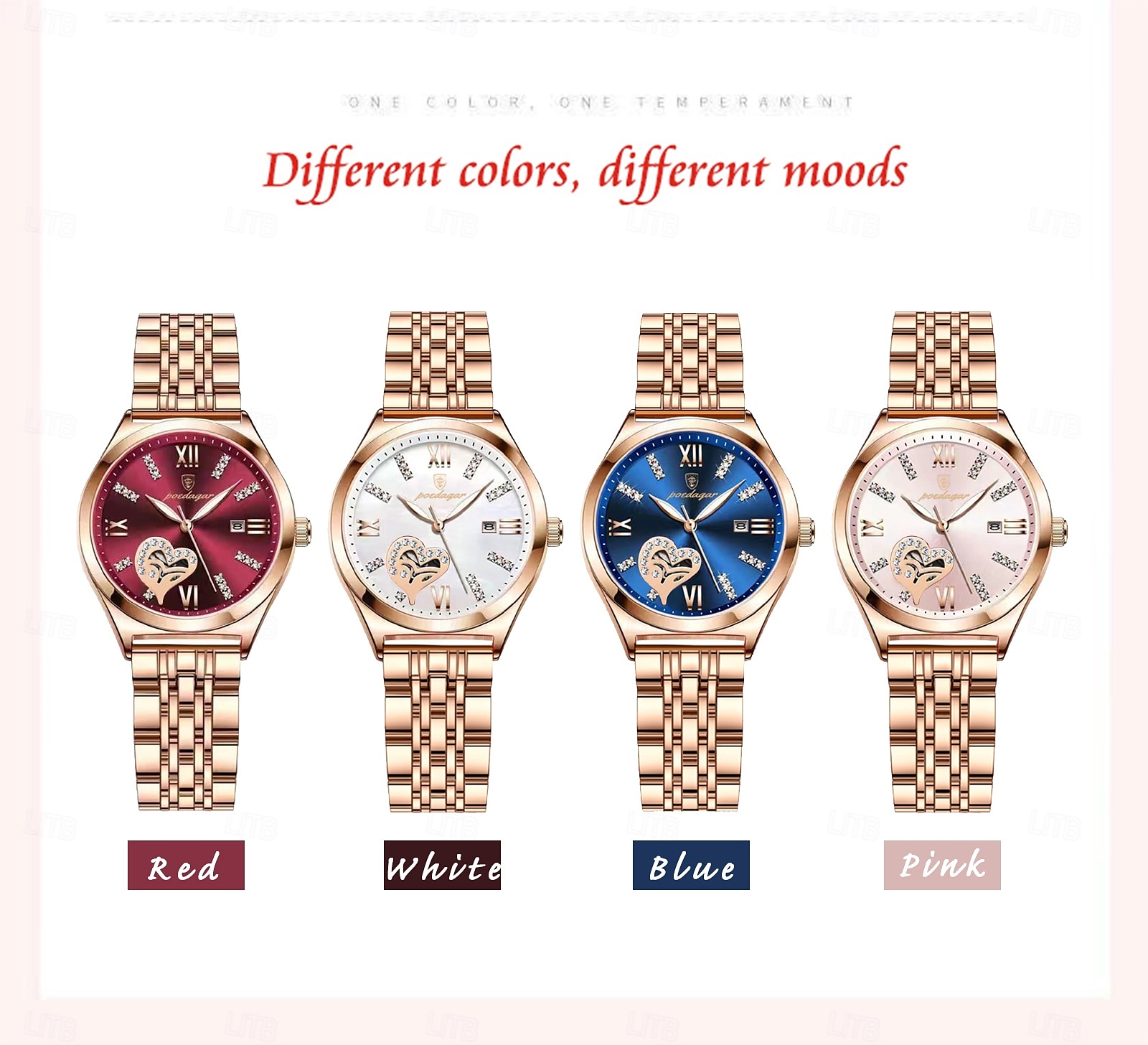 Women Quartz Watch Wrist Watch Retro Vintage Luminous Calendar Waterproof Stainless Steel Strap Watch 2025 - $38.99 –P6