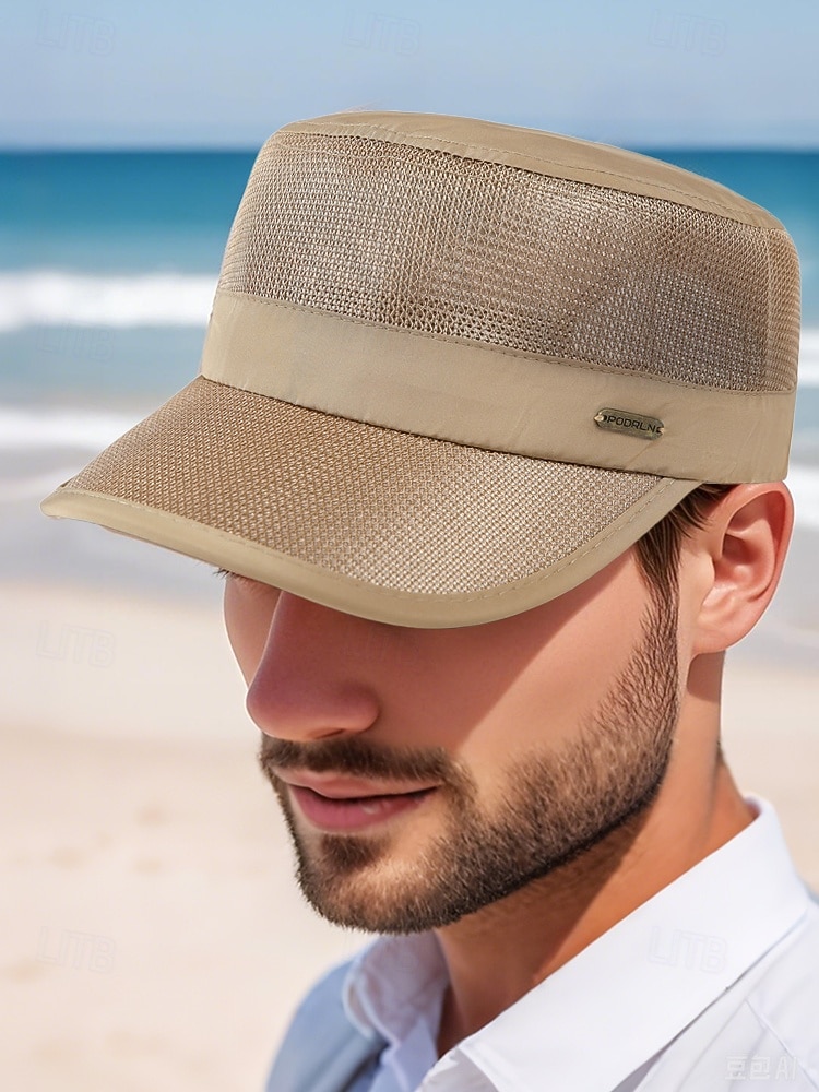 Boné militar de malha respirável masculino - chapéu tático leve com proteção solar para esportes ao ar livre, pesca, caminhadas e viagens de 2026 por $14.99 –P1