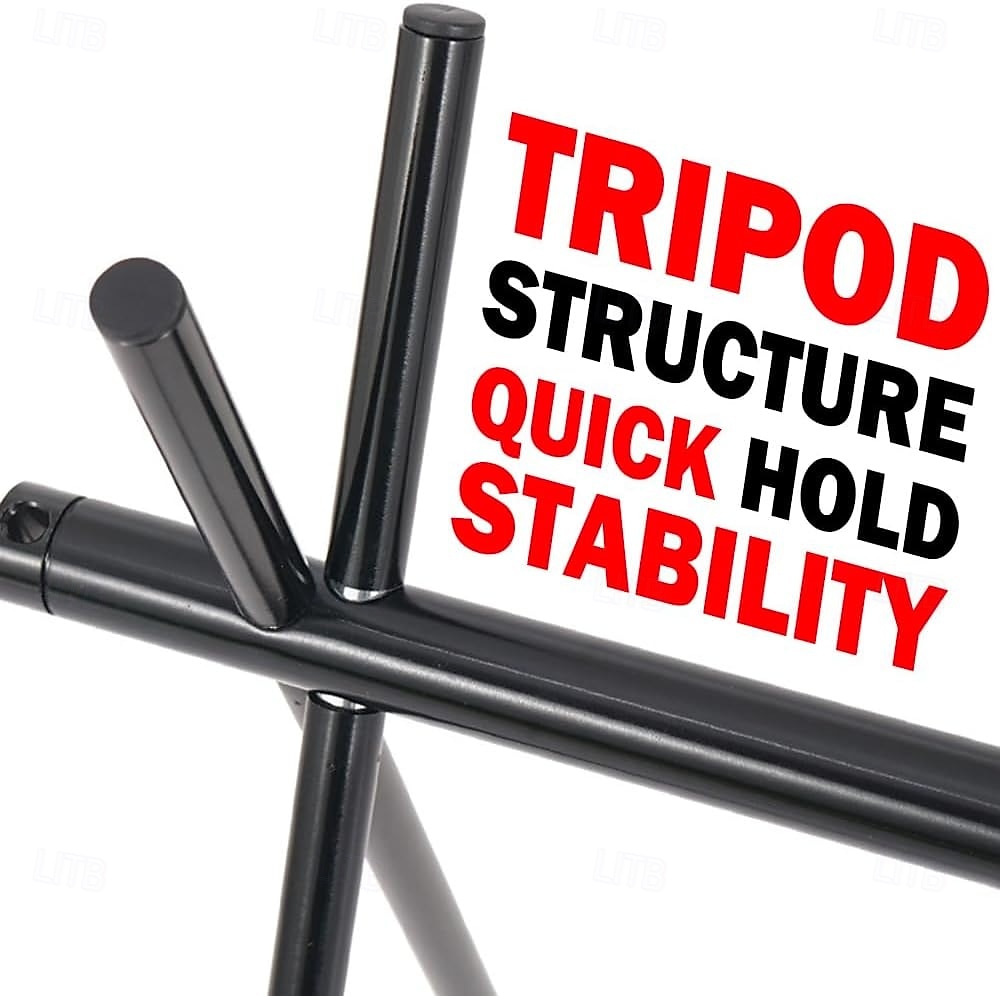 hopfällbart stativ camping hängande ställ - 4 krokar utomhus köksredskap förvaring bärbar, utomhus camping hopfällbar ställning 2026 - $23.99 –P11