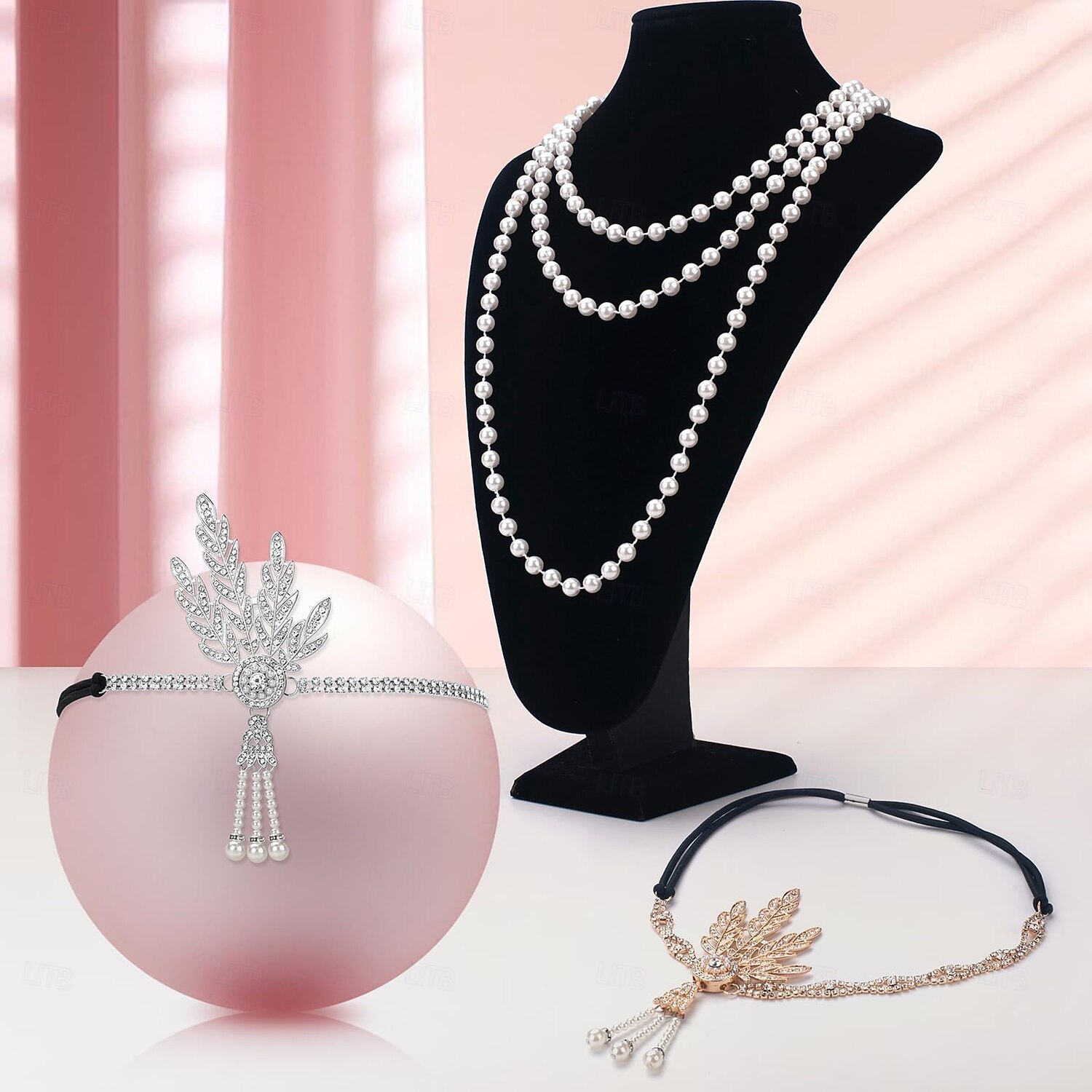 A nagy Gatsby Flapper fejpánt A nagy Gatsby Toll Retro Csillogó glitter Jelmez Női Farsang Valentin nap Álarcos mulatság Party estélyi viselet Álarcos mulatság Fesztivál Felnőttek Nyakláncok Fejfedők 2025 - $15.99 –P8