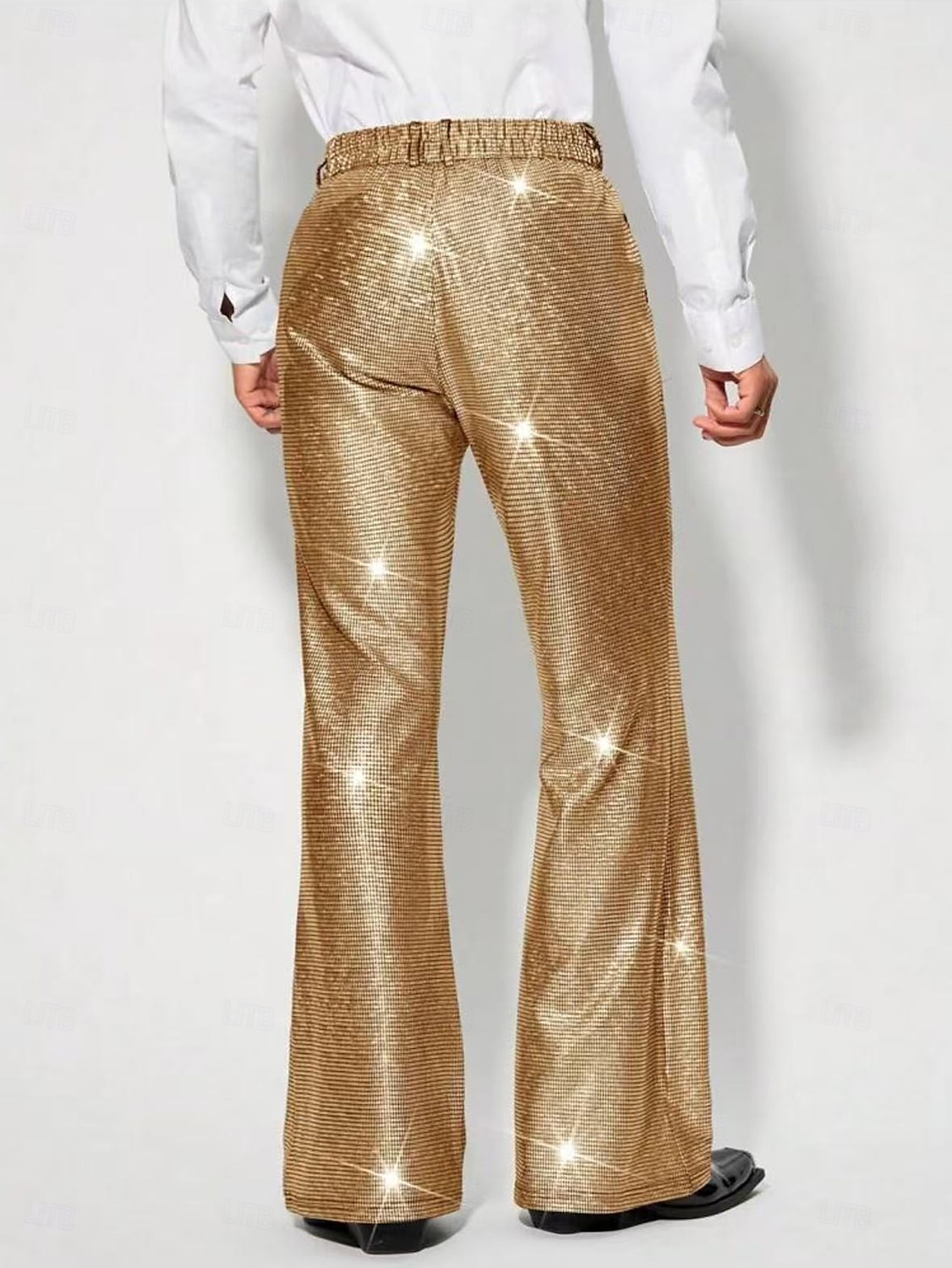 Retrò Vintage Anni '70 Anni '80 Pantaloni a zampa d'elefante Disco Vernice in lattice lucido Metallico Paillettes Per uomo Halloween Carnevale Parata dell'Orgoglio Mese dell'orgoglio Adulti Pantaloni del 2025 a $32.99 –P2