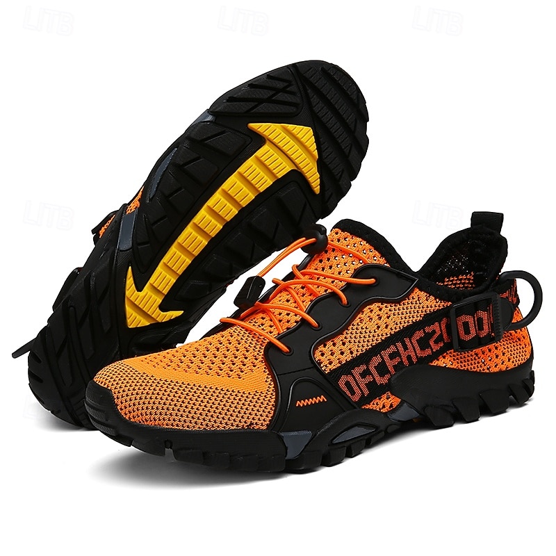 Voor heren Sneakers Rivierschoenen Canyoning PU Leder Netstof Ademend Comfortabel Anti-slip Veters Zwart Donker paars Blauw Zomer Lente 2026 - $42.99 –P2