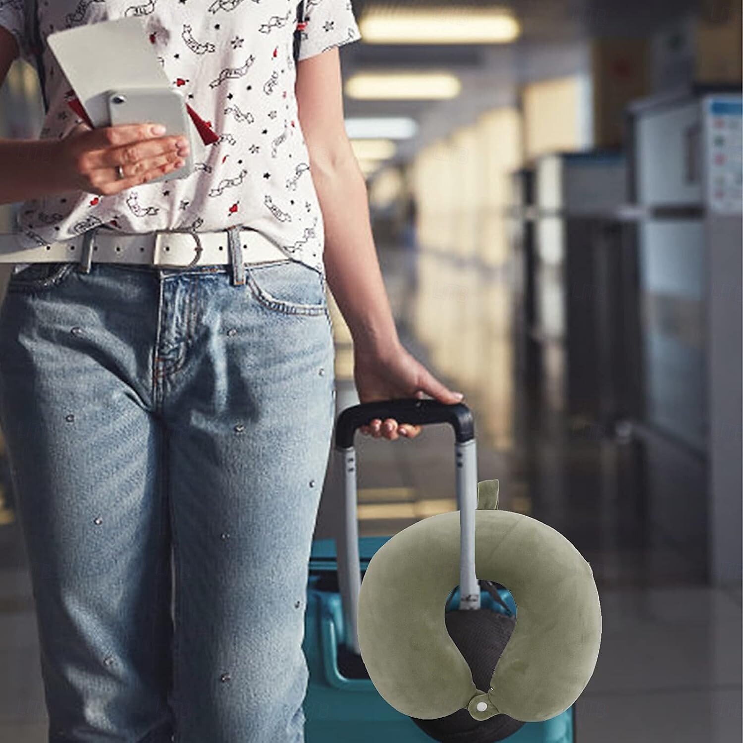 Neck Pillow for Traveling, Upgraded Travel Neck Pillow for Airplane 100% Pure Memory Foam Travel Pillow for Flight Headrest Sleep, Portable Plane Accessories 2025 - $15.49 –P4