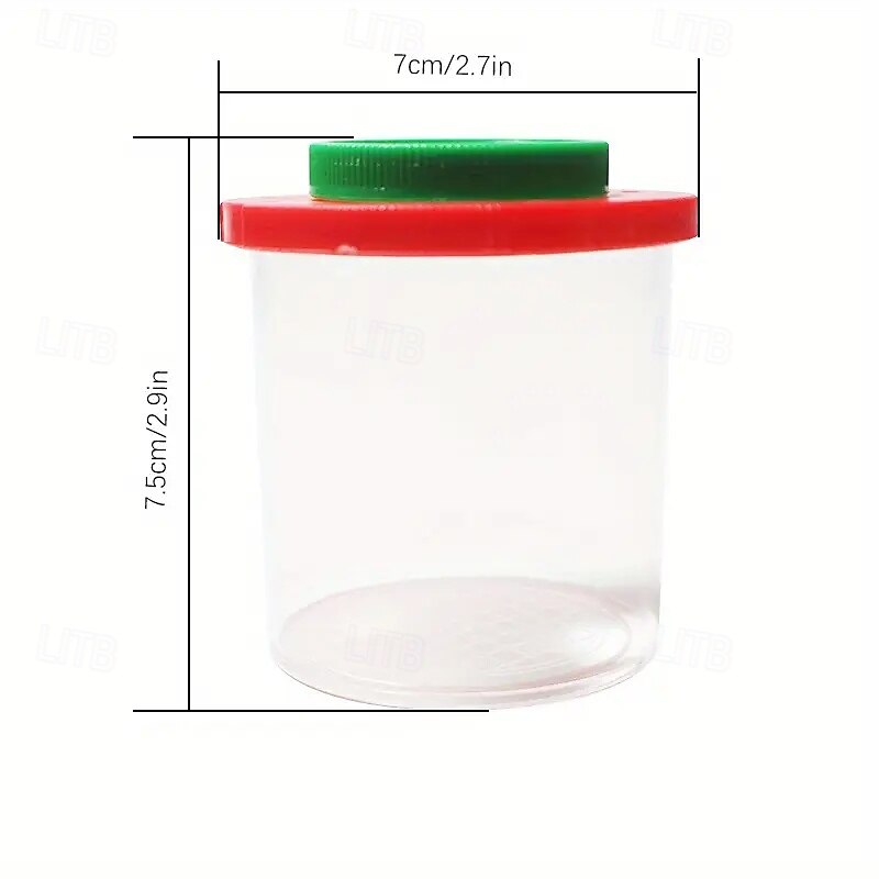 2025年 拡大鏡付き蓋付きプラスチック製昆虫テラリウム12個パック - 学校教室用の自然探査教育科学キット用の大量の昆虫容器 コレクション – $40.99 –P2