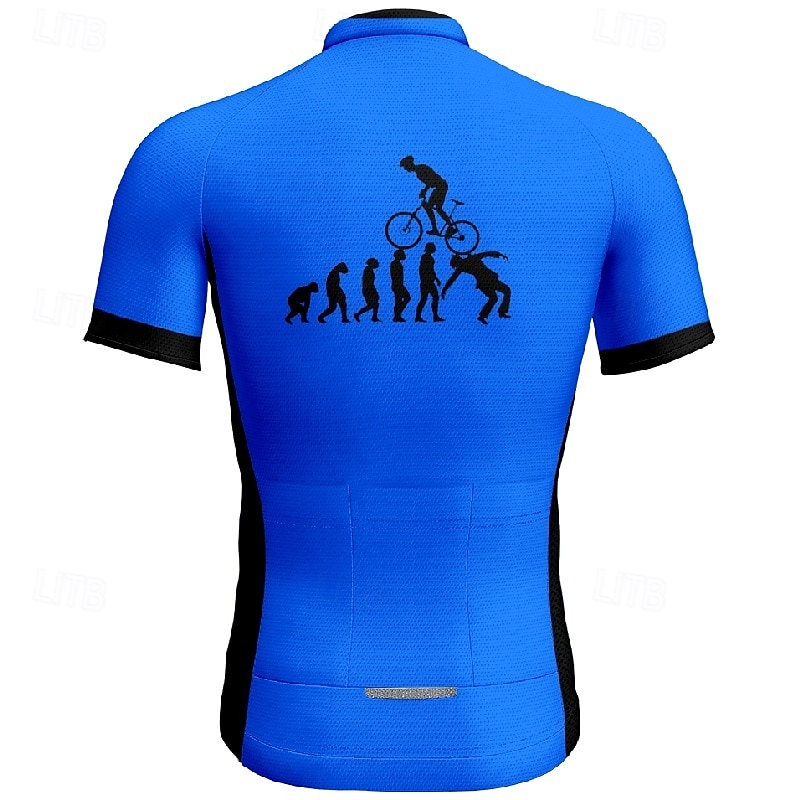 Men's Cycling Jersey Short Sleeve Bike Tee Tshirt Jersey with 3 Rear Pockets Mountain Bike MTB Breathable Quick Dry Anatomic Design Wicking Yellow Red Blue Graphic Sports Clothing Apparel 2025 - $23.19 –P15
