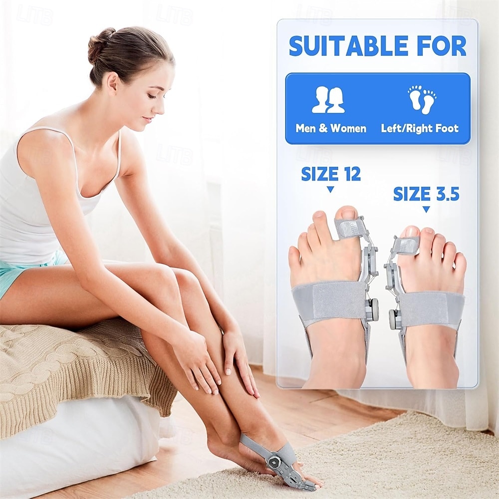 Bunion Corrector for Women Men Adjustable Universal Size Bunion Splint Big Toe Straightener Toe Separators for Bunions with 2 Silicone Pads Better Fit to the Toes Without Damaging the Skin 2026 - $30.99 –P5