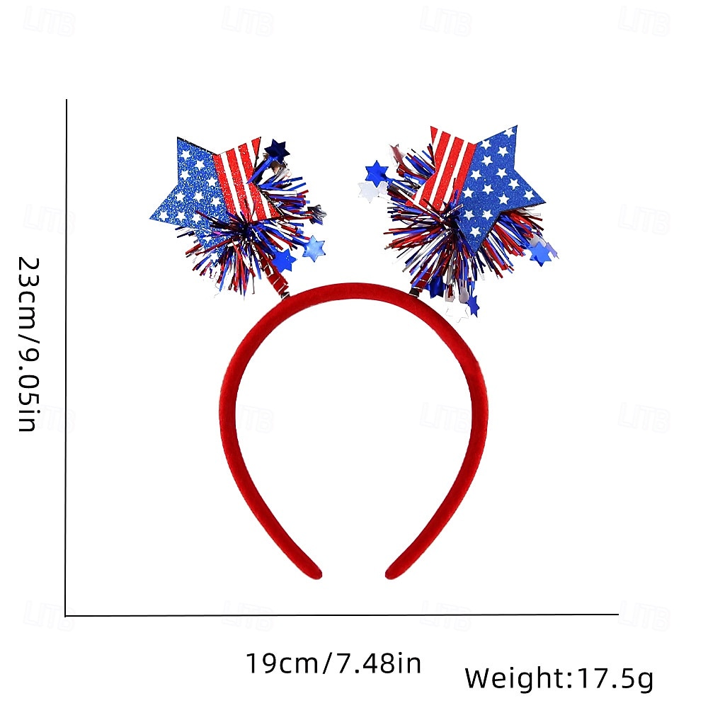Costume di Carnevale 2026 Fascia Bandiera USA Casual Adulti Per donna Mascherata Giorno dell'Indipendenza / 4 Luglio 4 luglio Casuale Festival Vestirsi del 2026 a $12.49 –P7