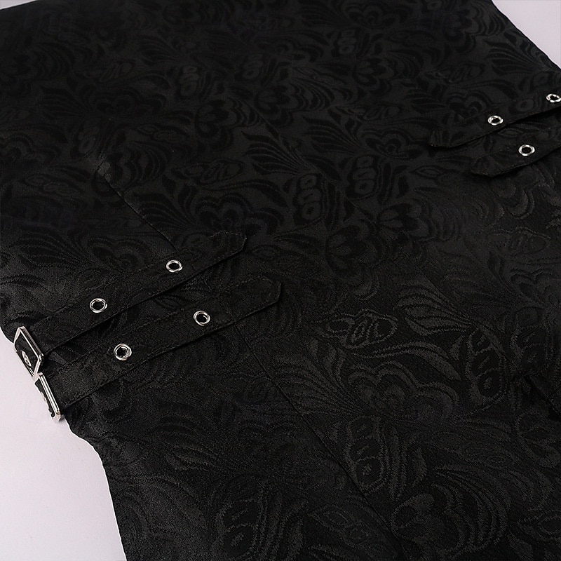 Punk og gotisk Victoriansk Steampunk سترة vest Prins Vampyrer Dobbeltkneppet Jacquardvevnad Herre Royal Halloween Karneval Ytelse LARP Ren Faire Voksne Vest Alle årstider 2025 - $36.99 –P12