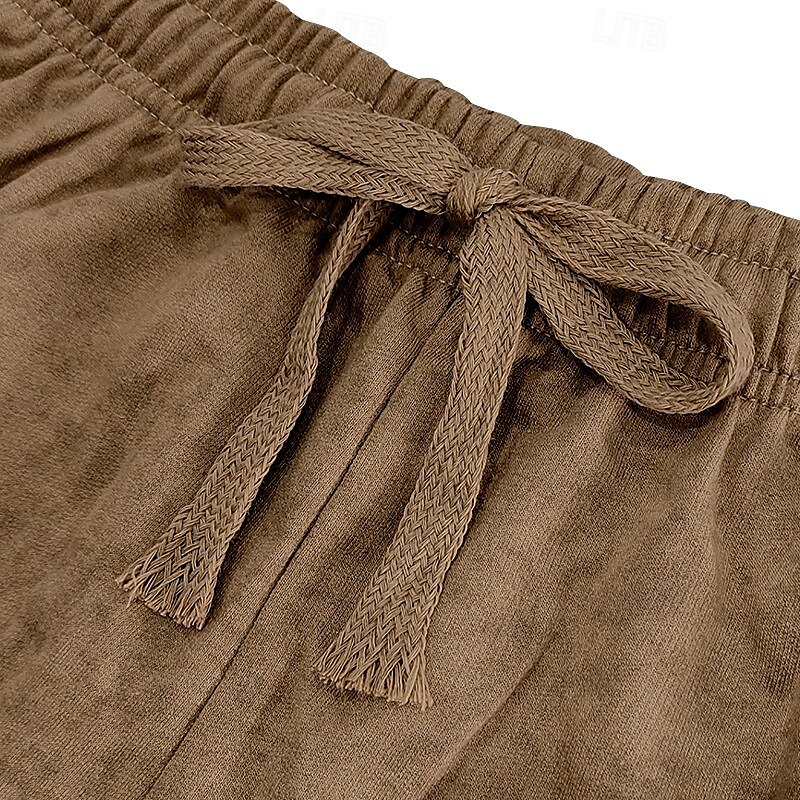 Men's Athletic Shorts Sweat Shorts Shorts Summer Shorts Pocket Drawstring Elastic Waist Plain Comfort Breathable Short Outdoor Sports Classic Casual Black Navy Blue 2025 - $17.99 –P10