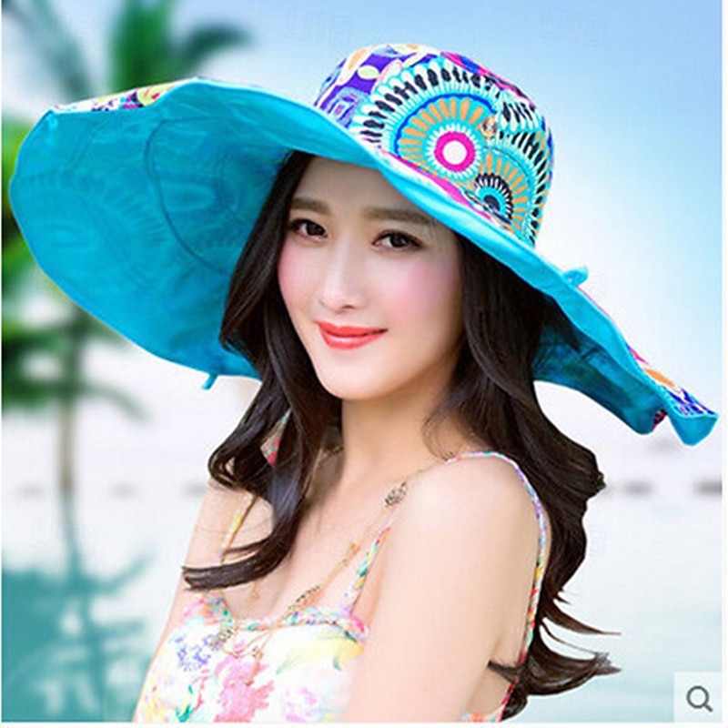damer solhatt strandhatt sammenleggbar kinesisk nyttår sommerhatt damesolhatt tosidig allsidig strandferie solbeskyttelse storkant strandhatt sammenleggbar uv-beskyttelse bohemsk vind 2025 - $35.99 –P1