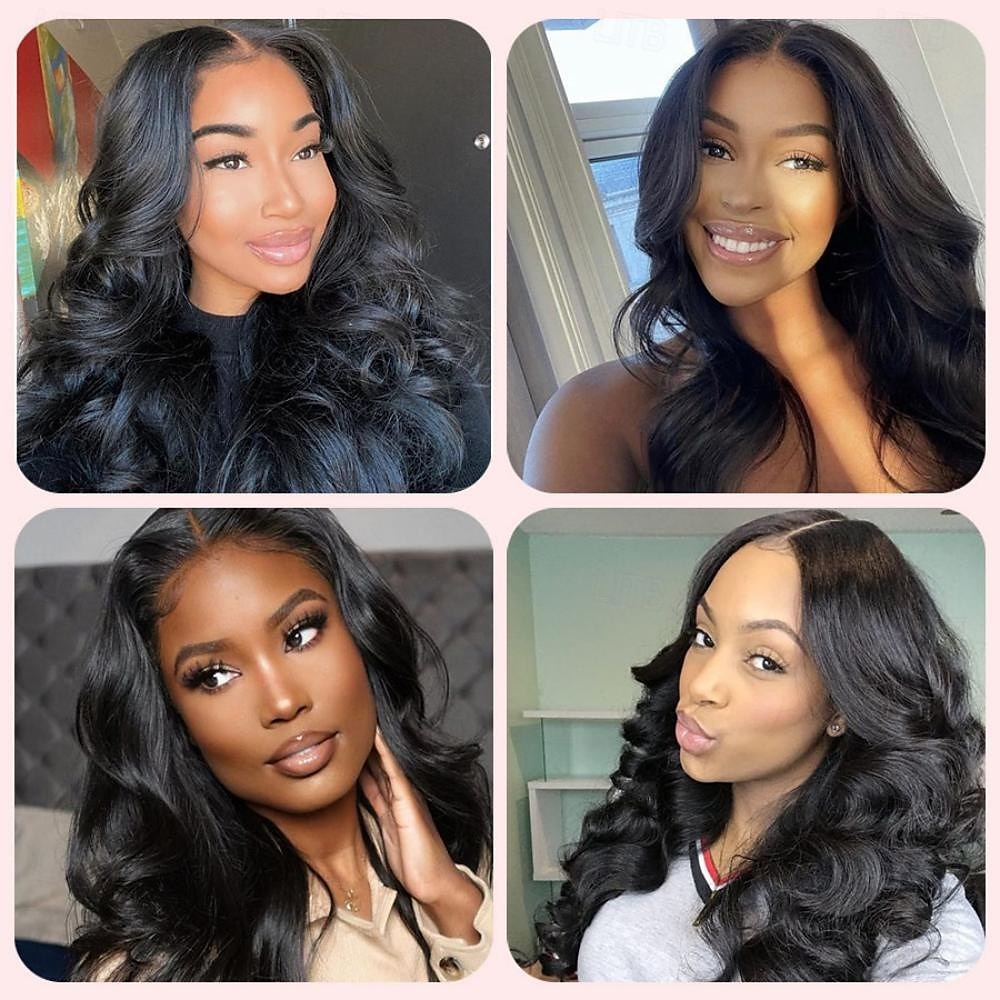 Fecho de cabelo humano brasileiro com ondas profundas 6x6 hd, fechamento de renda transparente, livre/meio/três partes, pré-arrancado, hd de 2025 por $138.99 –P6
