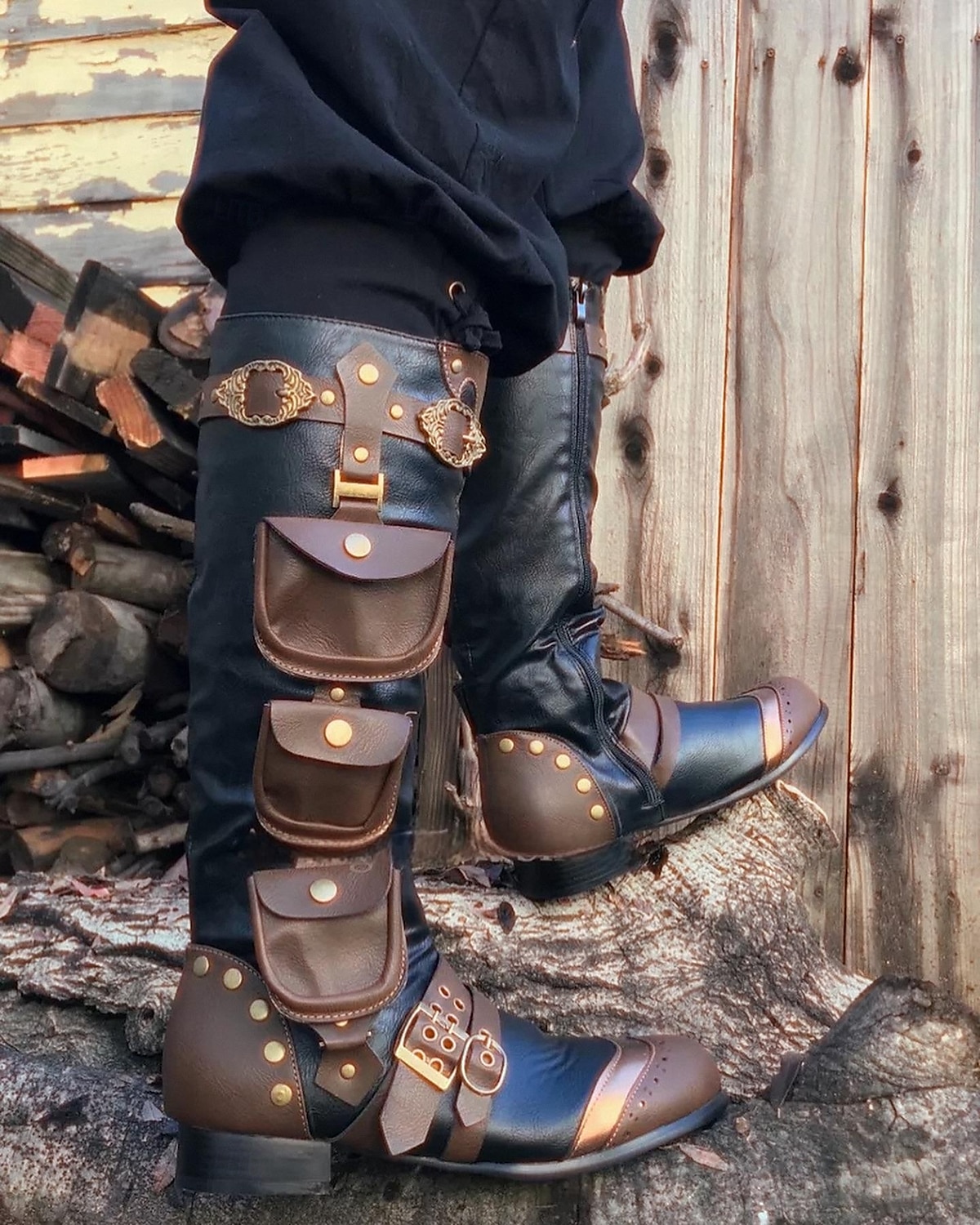 Retro Vintage Medieval Renaissance Shoes Pirate Knight Ritter Viking Men's Celtic Pirate Halloween Carnival Masquerade Event / Party Masquerade Adults' Shoes 2025 - $65.99 –P1