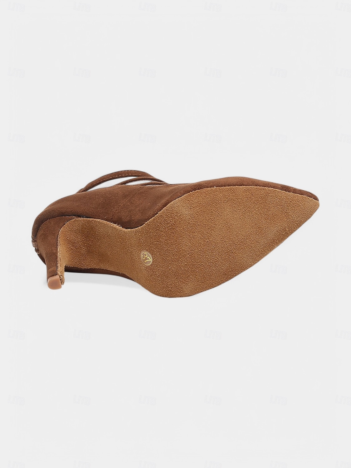 Brown Suede Strappy High Heel Dance Shoes for Women – Elegant Closed Toe Latin Ballroom Practice Pumps 2025 - $64.99 –P4