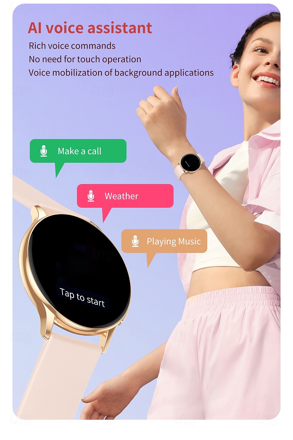 CY29 Reloj inteligente 1.32 pulgada Smartwatch Reloj elegante Bluetooth Temporizador Recordatorio de Llamadas Monitor de Pulso Cardiaco Recordatorio sedentaria Encontrar Mi Dispositivo Compatible con 2025 - $49.99 –P7