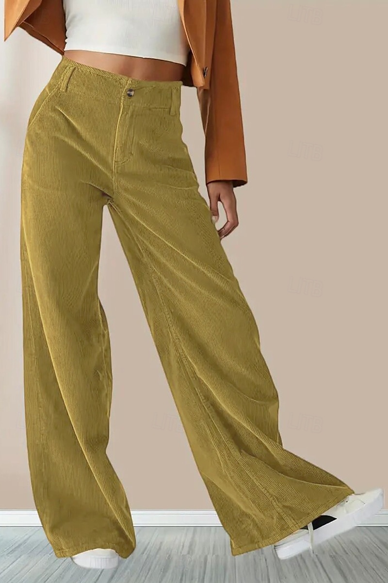 Per donna Pantaloni in cotone e lino Moda Lunghezza intera Naturale Semplice Tasca Comodo All'aperto Confortevole All'aperto Uscire Nero Blu Caffè Ciano Estate Vestibilità regolare del 2025 a $31.99 –P5