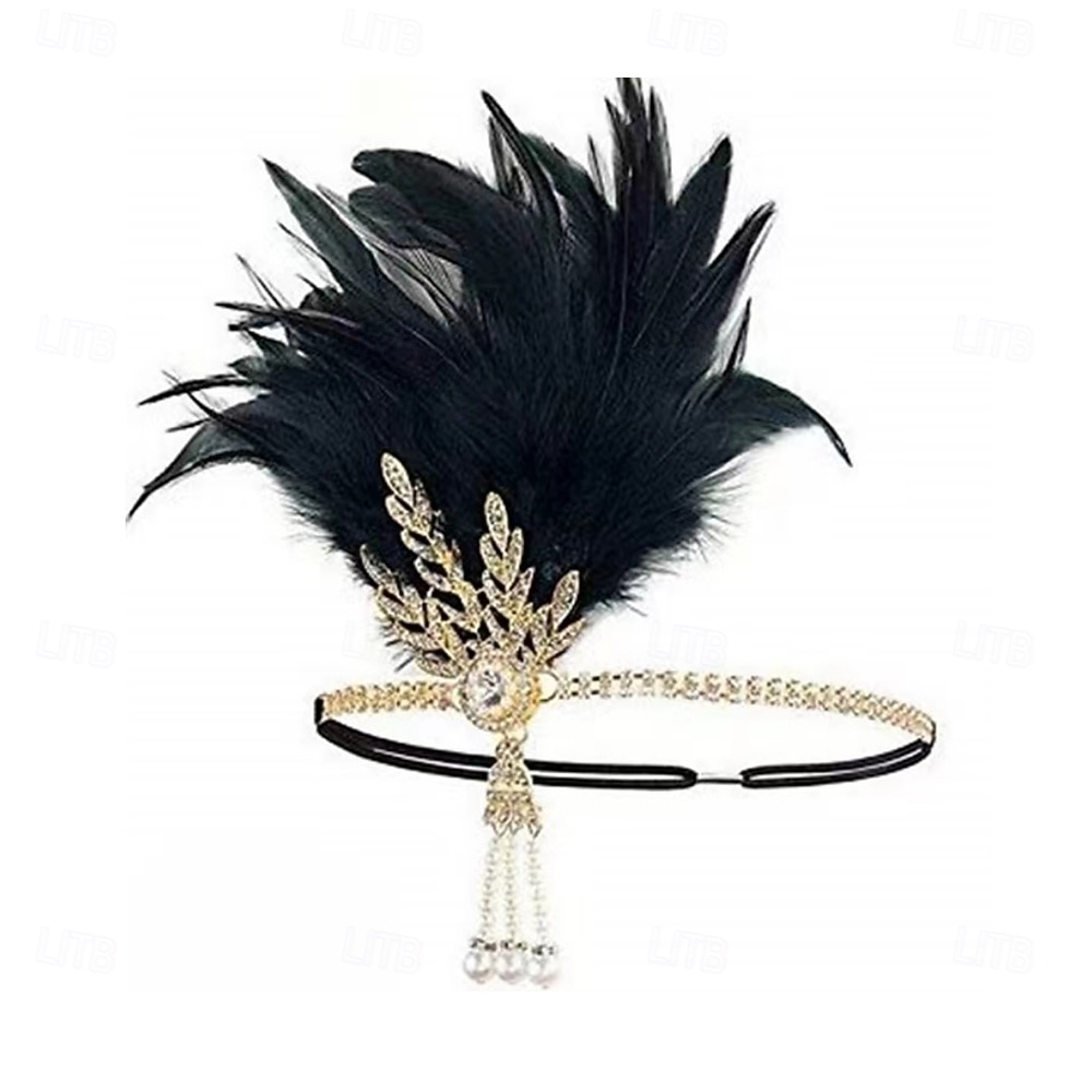 Jaren 1920 Gatsby Jaren ‘20 flapper hoofdband Normaal Retro Sprankelende glitter Kristal / Bergkristal Kostuum Dames Carnaval Maskerade Evenement / Feest Maskerade Festival Volwassenen Hoofddeksels 2026 - $15.99 –P4