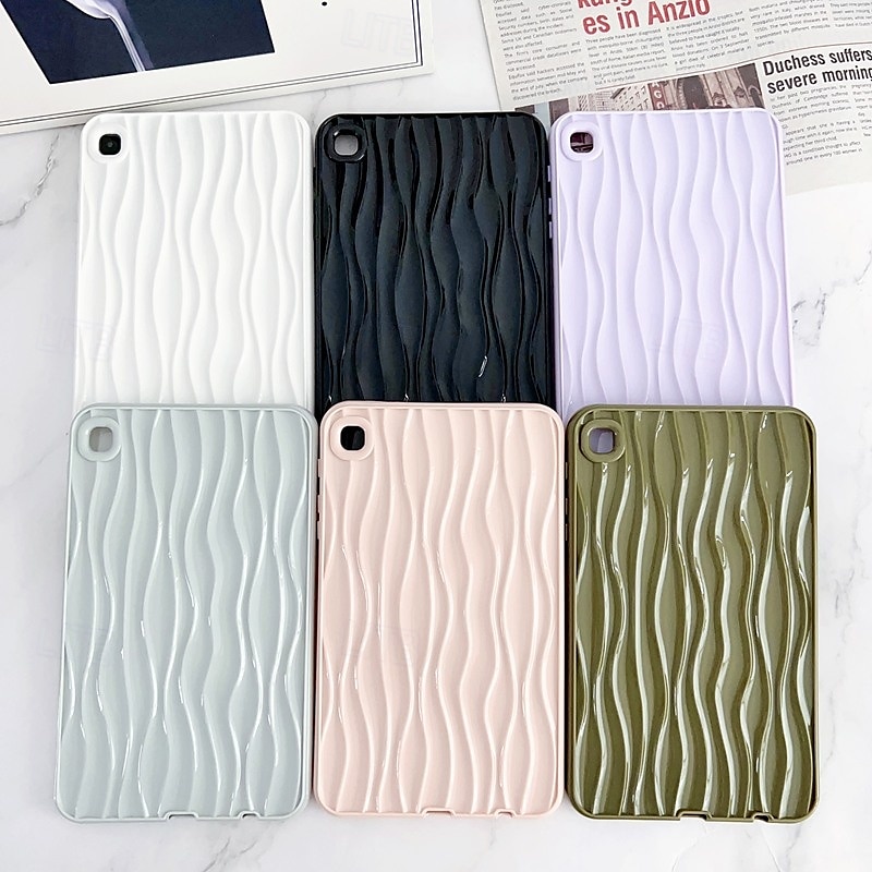 Tabletti kotelot kuoret Käyttötarkoitus Samsung Galaxy Tab A9 8.7" S6 Lite A8 10.5'' A7 Lite 8.7'' A9 Plus 11" Koko vartalon suoja Iskunkestävä Linjat / aallot TPU 2025 - $22.99 –P10