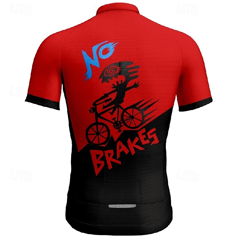 Herr Cykeltröja Kortärmad Cykel T-shirt Tröja med 3 bakfickor Bergscykling Andningsfunktion Snabb tork Anatomisk design Uppsugande Gul Röd Blå Grafisk sporter Kläder 2025 - $25.99 –P16