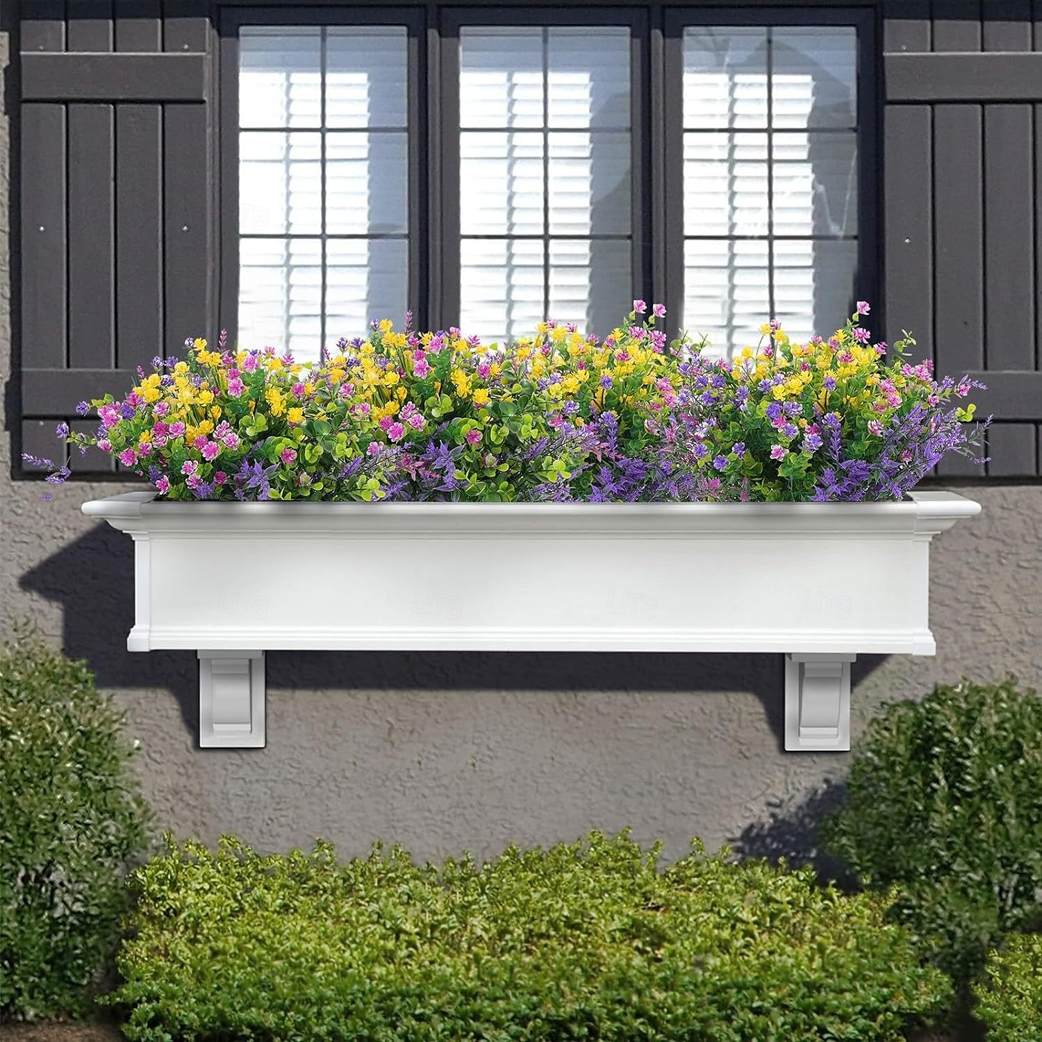 24pcs Artificial Flowers for Outdoors, UV Resistant Faux Plants, Outdoor Artificial Flower Arrangement, Plastic Fake Flowers for Garden Patio Decoration 2025 - $26.99 –P4