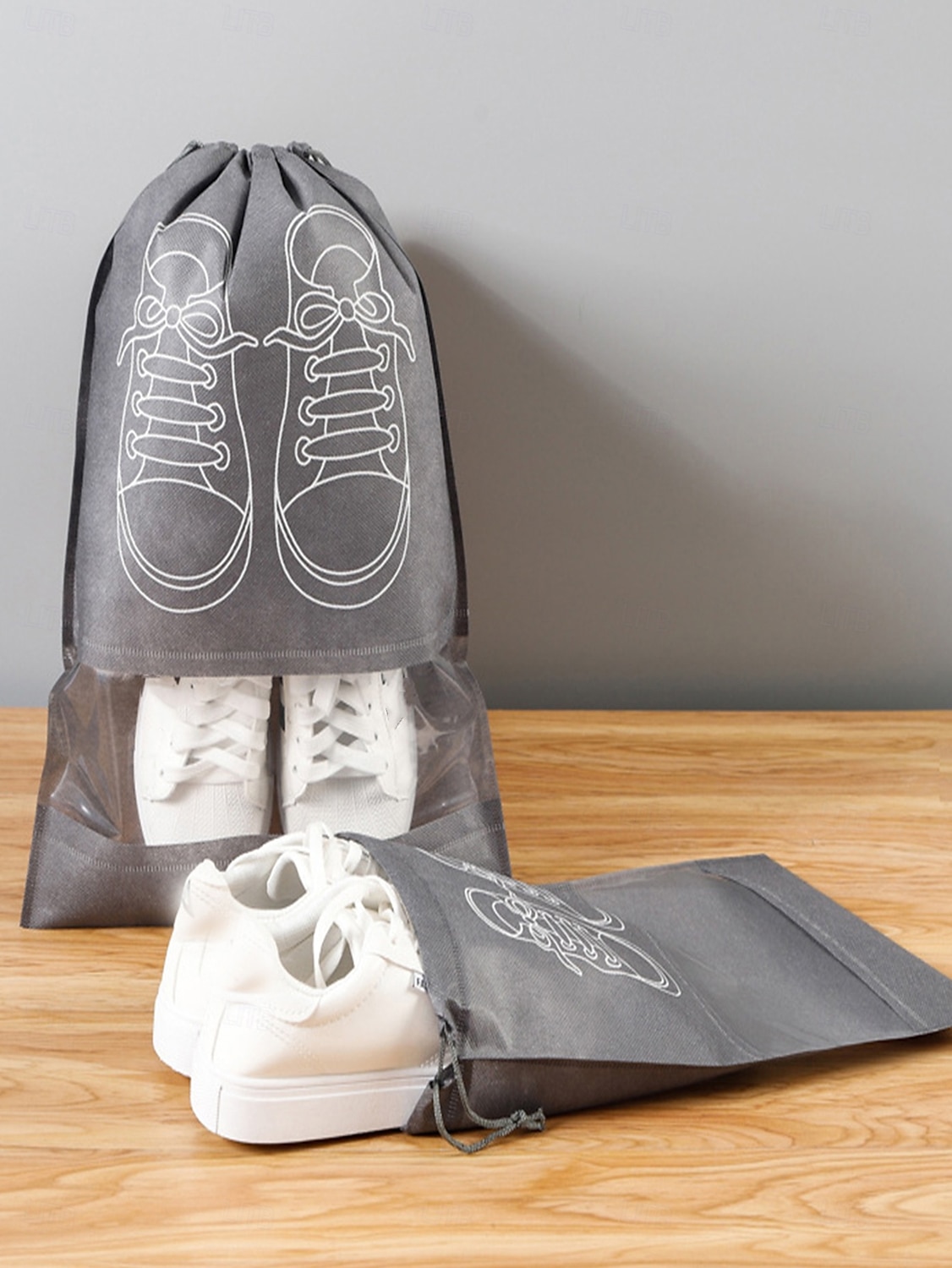 5/10 peças de bolsas para sapatos de viagem, organizador transparente à prova d'água e poeira para armazenamento de sapatos para bagagem, bolsa portátil para sapatos para viagens de negócios e férias de 2026 por $9.99 –P9