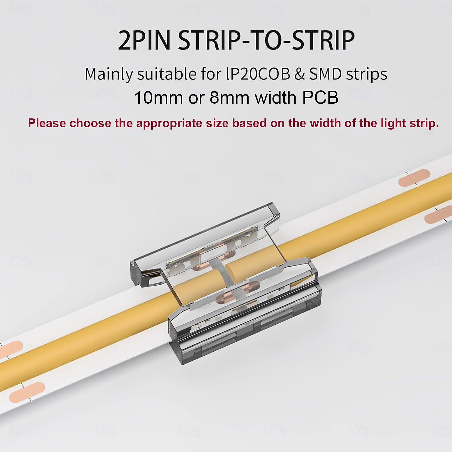 COB LED Strip Connectors 8mm 10mm 2 Pin COB LED Strip Connectors 10PCS 20PCS I-Shaped L-Shaped Board to Board Corner Connectors Transparent and Gapless LED Tape Light Connectors Suitable for DIY COB 2025 - $9.99 –P3