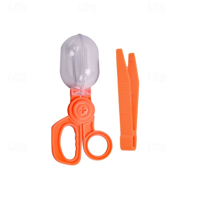 capsula per insetti per bambini, clip trasparente, forbici, clip per catturare insetti, pinzette di plastica, pinzette a punta, accessori del 2025 a $14.99 –P8