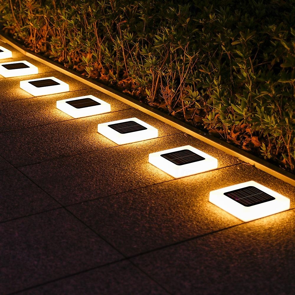 2/4 ks led solární venkovní zemní světlo 16led voděodolné domácí zahradní světlo zahradní osvětlení chodníku osvětlení krajiny světlo solární nástěnné světlo 2026 - $21.99 –P12