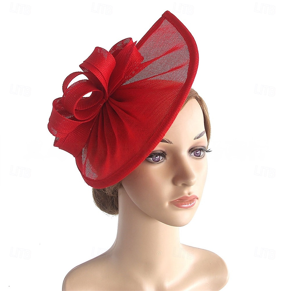 Copricapo fedora di lino matrimonio festa serale tea party corsa dei cavalli cocktail vintage carino con copricapo floreale del 2026 a $17.49 –P5