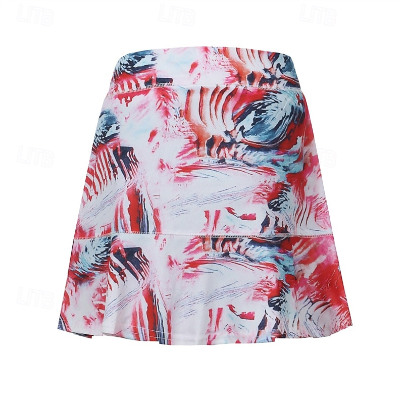 US Open Women's Tennis Skirts with Shorts Print Quick Dry Tennis Golf Badminton Skort Pink Red Blue Tennis Clothing 2025 - $17.99 –P10