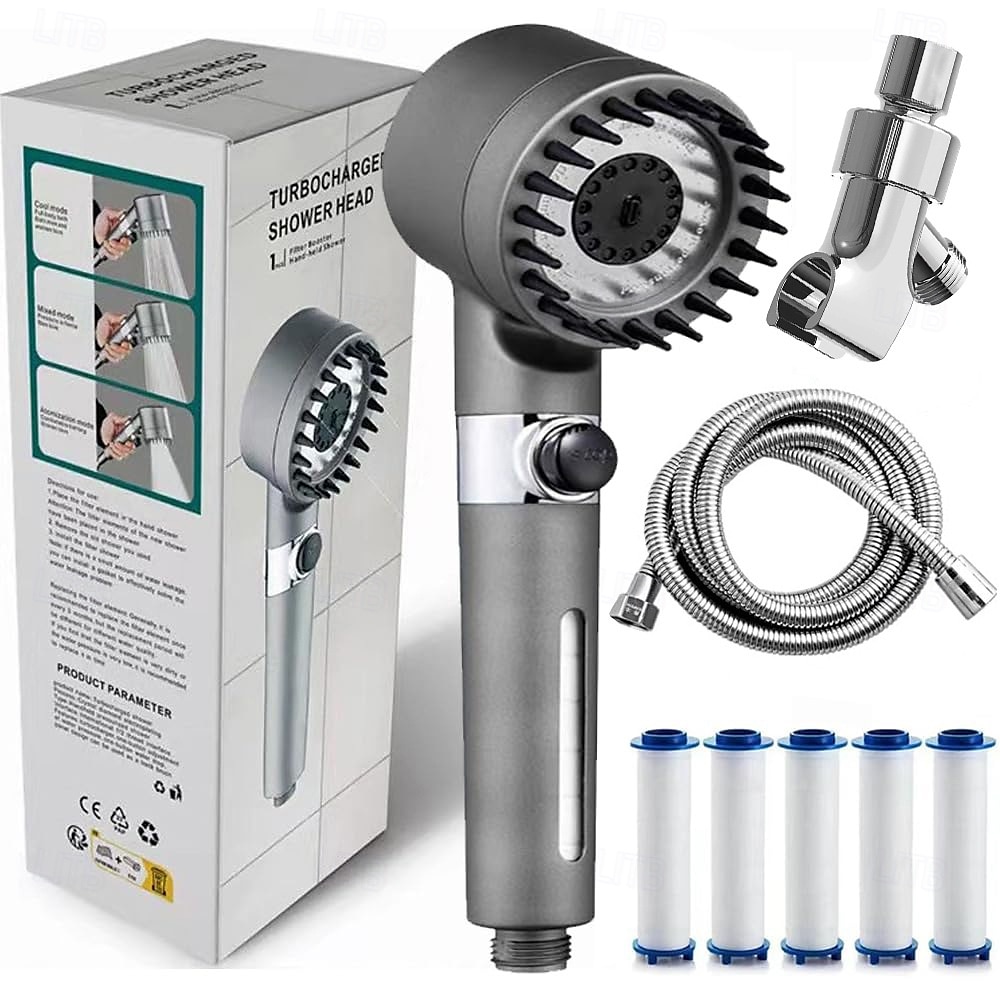 Ion Drops Filtered Showerhead with Hose, Filtered High Pressure Shower Heads with Handheld-Detachable Massage Shower Heads with Replacement-Cotton Filters 2025 - $29.3 –P9
