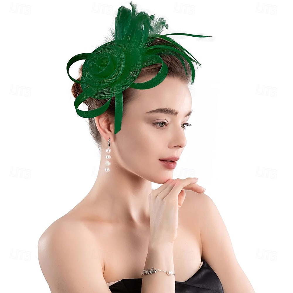 fascinators hatter for kvinner kentucky derby hatter for kvinner teselskap hatter for kvinner kentucky derby antrekk 2025 - $32.99 –P18