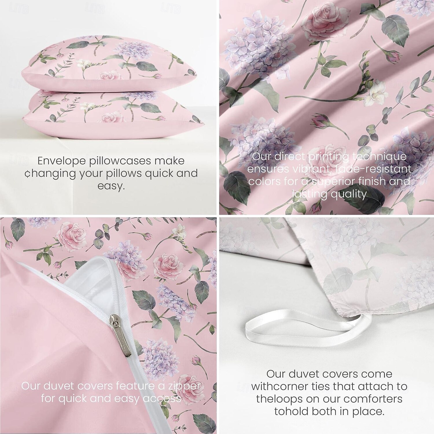Floral Duvet Cover Set 100% Cotton Soft and Breathable Bedding Featuring Colorful Flowers Lightweight and Durable Quilt Cover Comfortable for All Seasons Easy to Care 2025 - $68.99 –P3