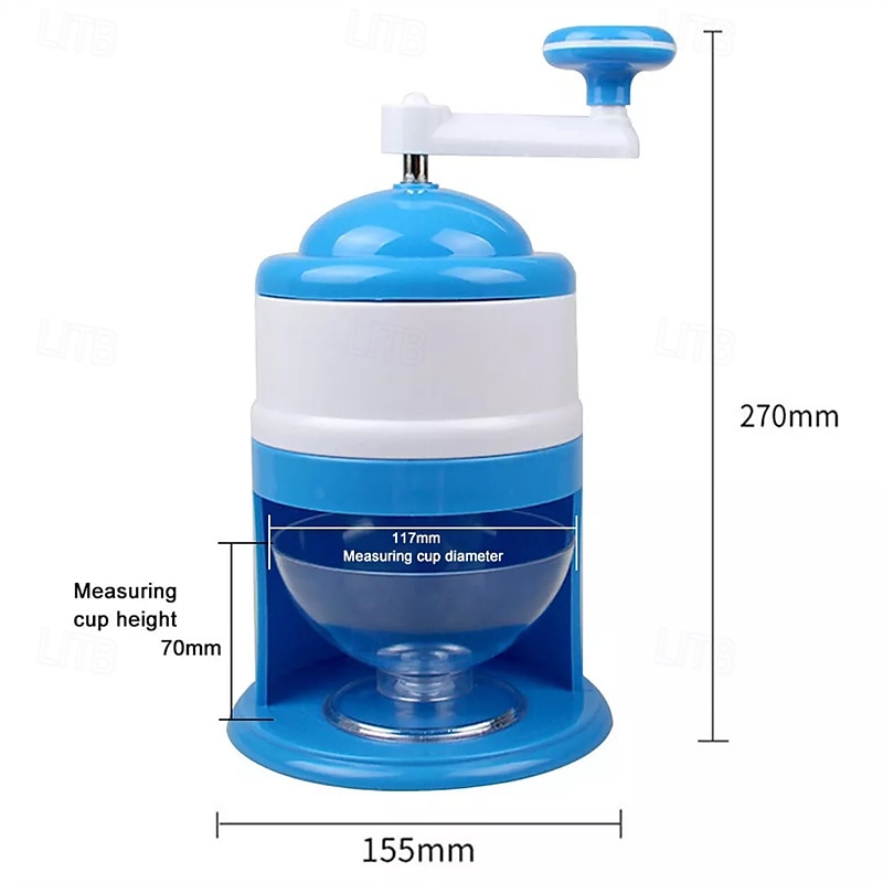 Mini Smoothie Maker Slushie Maker Snow Slusher Manual Ice Crusher With Stainless Steel Blades And Large Capacity Ice Cream Container For Home And Outdoor Portability. 2025 - $51.99 –P6