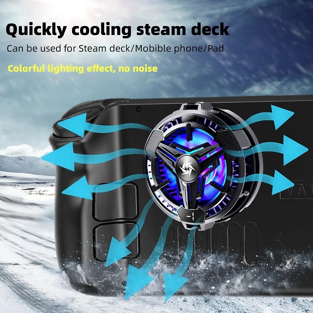 SL10 Mobile Phone Magnetic / Back-Clip 2 in 1 Semiconductor Cooling Radiator with RGB Light for IOS Android PUBG LOL Game Cooler 2026 - $22.99 –P2