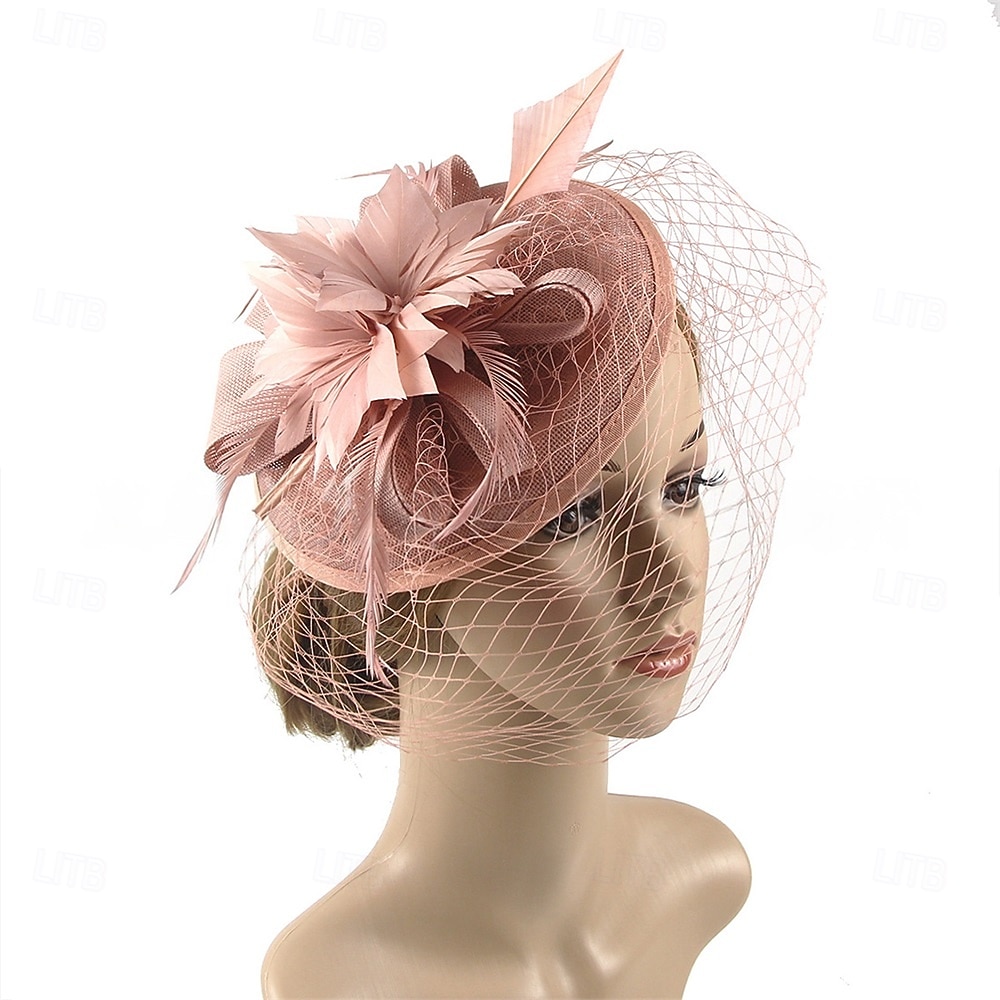 Headdress Feathers Fedora Hat Wedding Evening Party Tea Party Horse Race Cocktail Vintage Cute With Feather Headpiece Headwear 2026 - $28.99 –P2