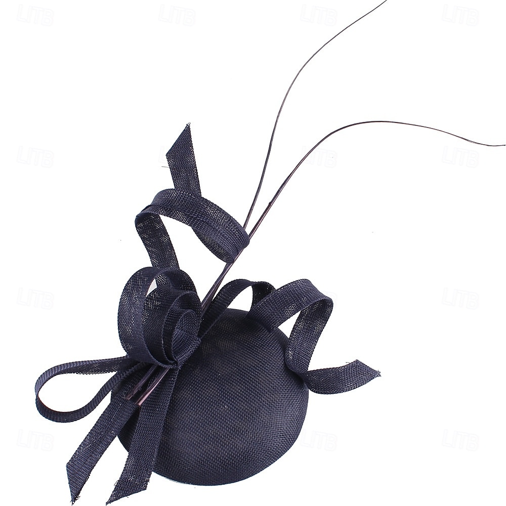 Nakrycie głowy Sinamay Ślub Wieczorna impreza Elegancja Ślub Z Kwiat Winieta Nakrycia Głowy 2025 - $39.99 –P17