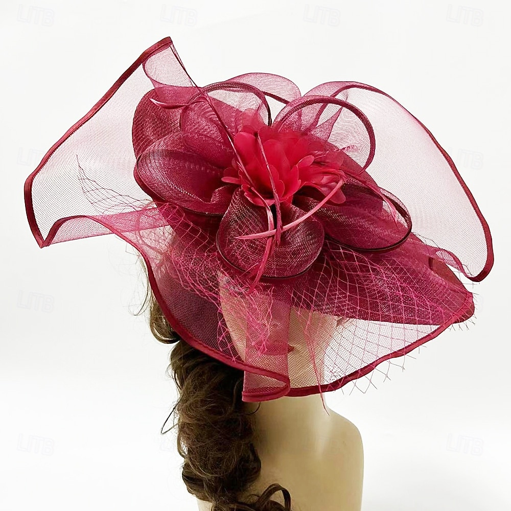 Headdress Sinamay Fedora Hat Wedding Evening Party Tea Party Horse Race Cocktail Vintage Cute With Feather Headpiece Headwear 2026 - $38.99 –P3