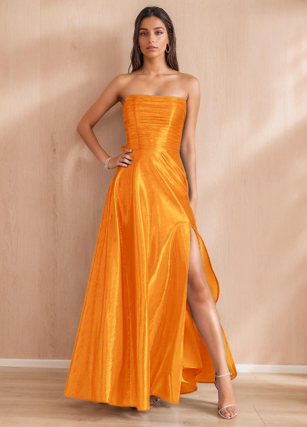 A-Line plesové šaty elegantní šaty formální večerní party délka po zem bez rukávů off shoulder polyester s mašlí nařasené s rozparkem 2025 - $153.99 –P9