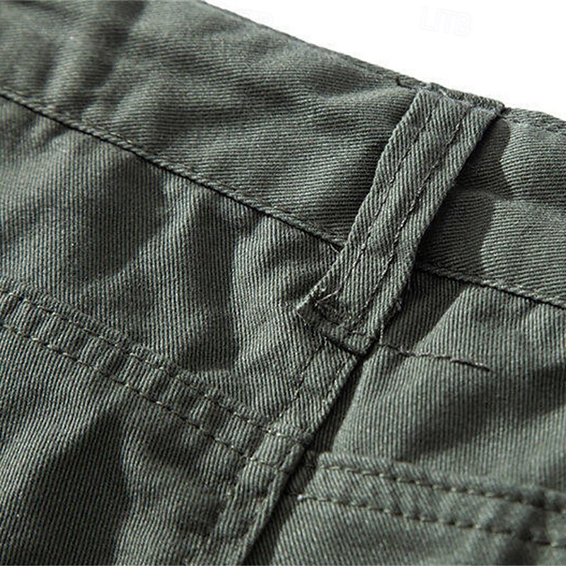 Herren Cargo-Shorts Shorts Sommershorts Mehrere Taschen Klappentasche Einfach Komfort tragbar Knielang Outdoor Sport Täglich Mode Lässig Schwarz Gelb 2025 - $20.99 –P10