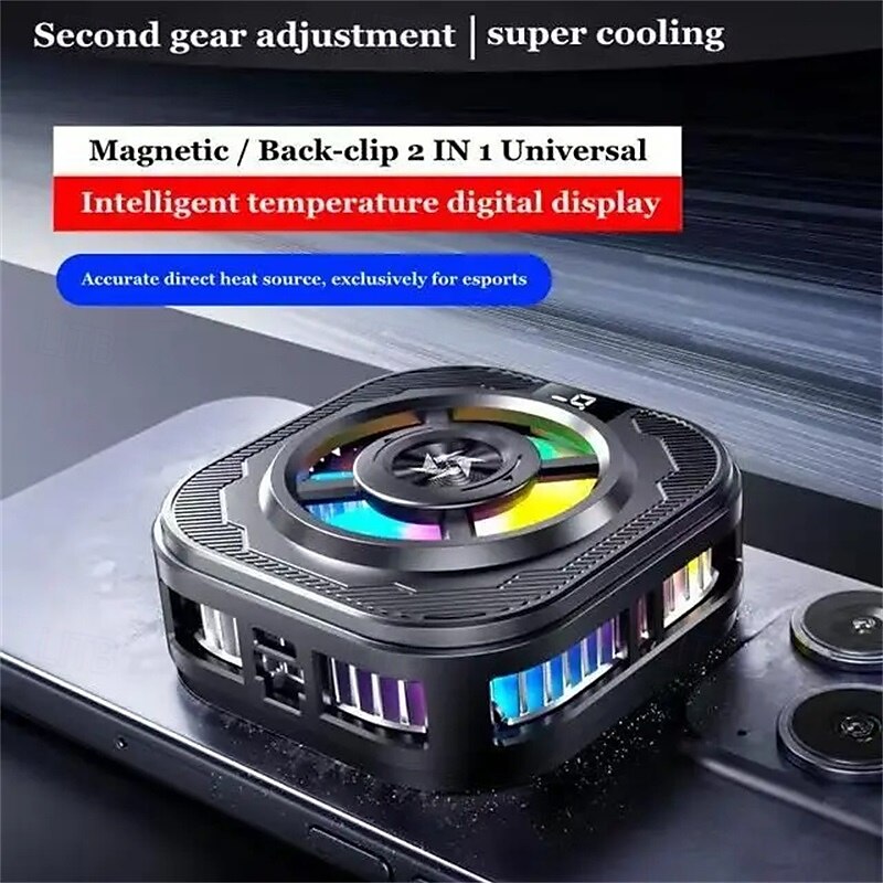 SL39 Mobile Phone Cooler Magnetic Back Clip Semiconductor Radiator with Silent Fan for Gaming 2025 - $34.99 –P7