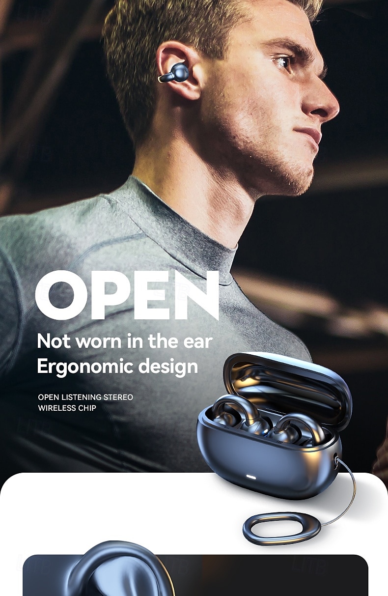 2025年 m55 真のワイヤレス ヘッドフォン TWS イヤフォン 耳掛け Bluetooth 5.3 充電ボックス付き 長時間バッテリー フィットネス用 コレクション – $31.99 –P3