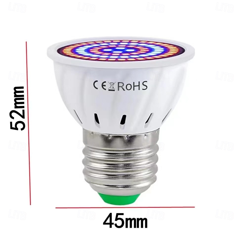 lampadina per la coltivazione di piante a led e27 con luce supplementare a 80 led 110/220 v per la coltivazione di piante succulente e la crescita di piantine del 2025 a $11.99 –P2